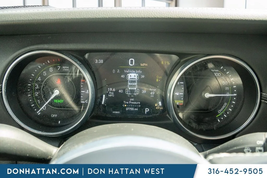 Used 2023 White Jeep Sahara 4xe image 6