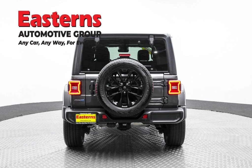 Used 2021 Gray Jeep Unlimited Sahara 4xe image 6