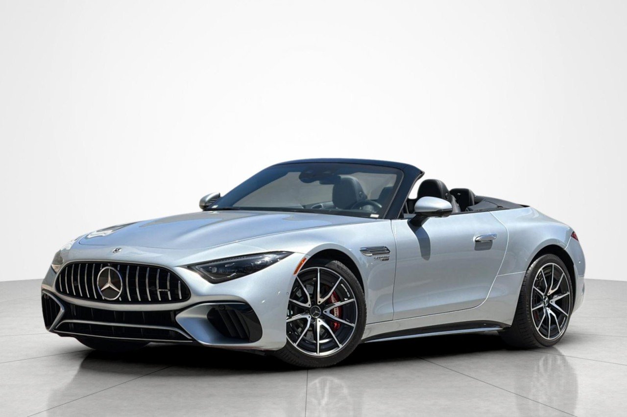Certified Used 2022 Cirrus Silver Metallic Mercedes-Benz AMG® SL 55 image 1