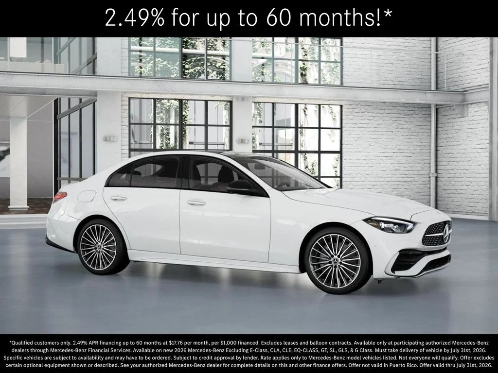 New 2026 Polar White Mercedes-Benz C 300 image 13