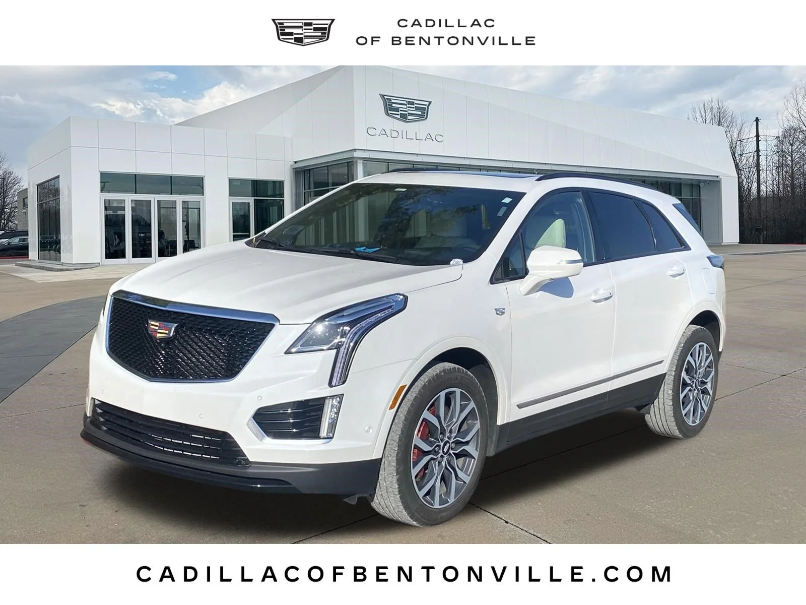 Used 2024 Crystal White Tricoat Cadillac AWD Sport image 1