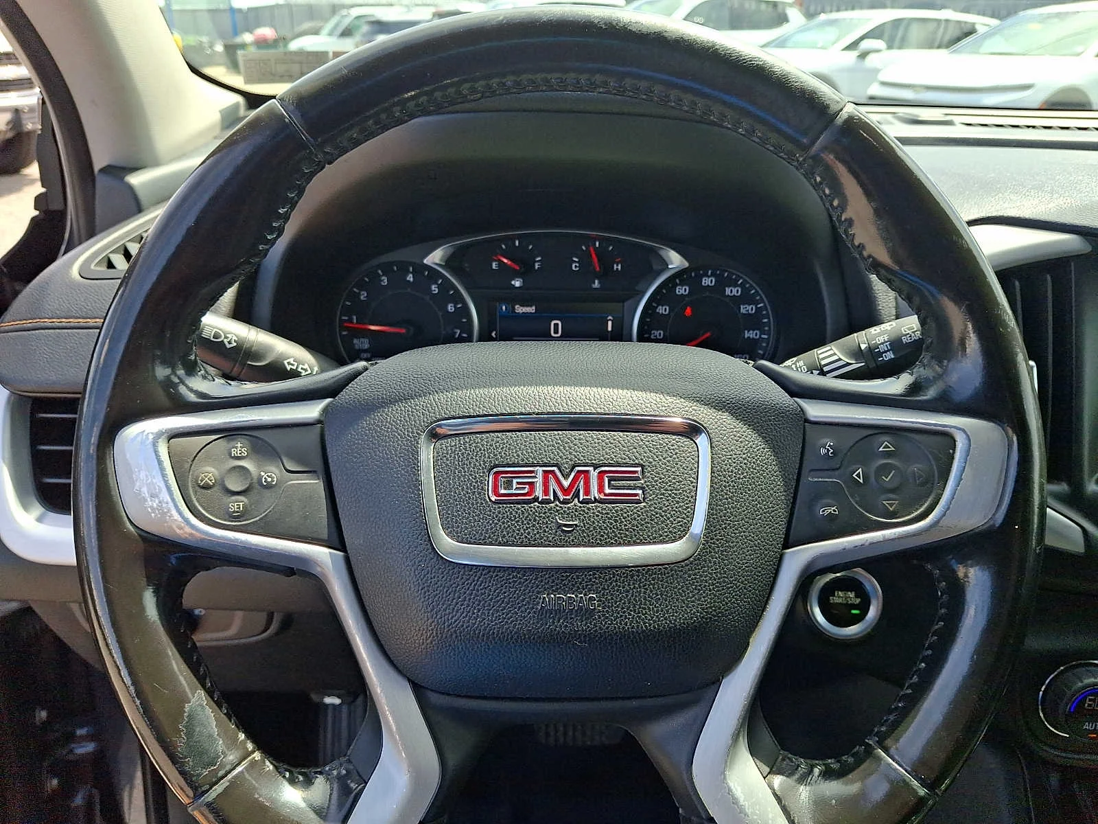 Used 2019 BLUE STEEL METALLIC GMC SLE image 18