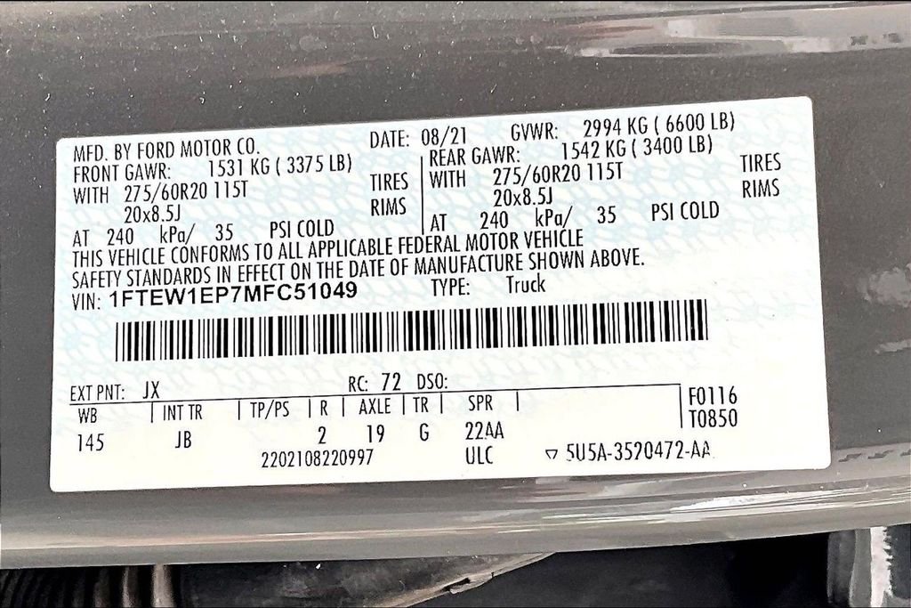 Used 2021 Gray Ford XL image 36