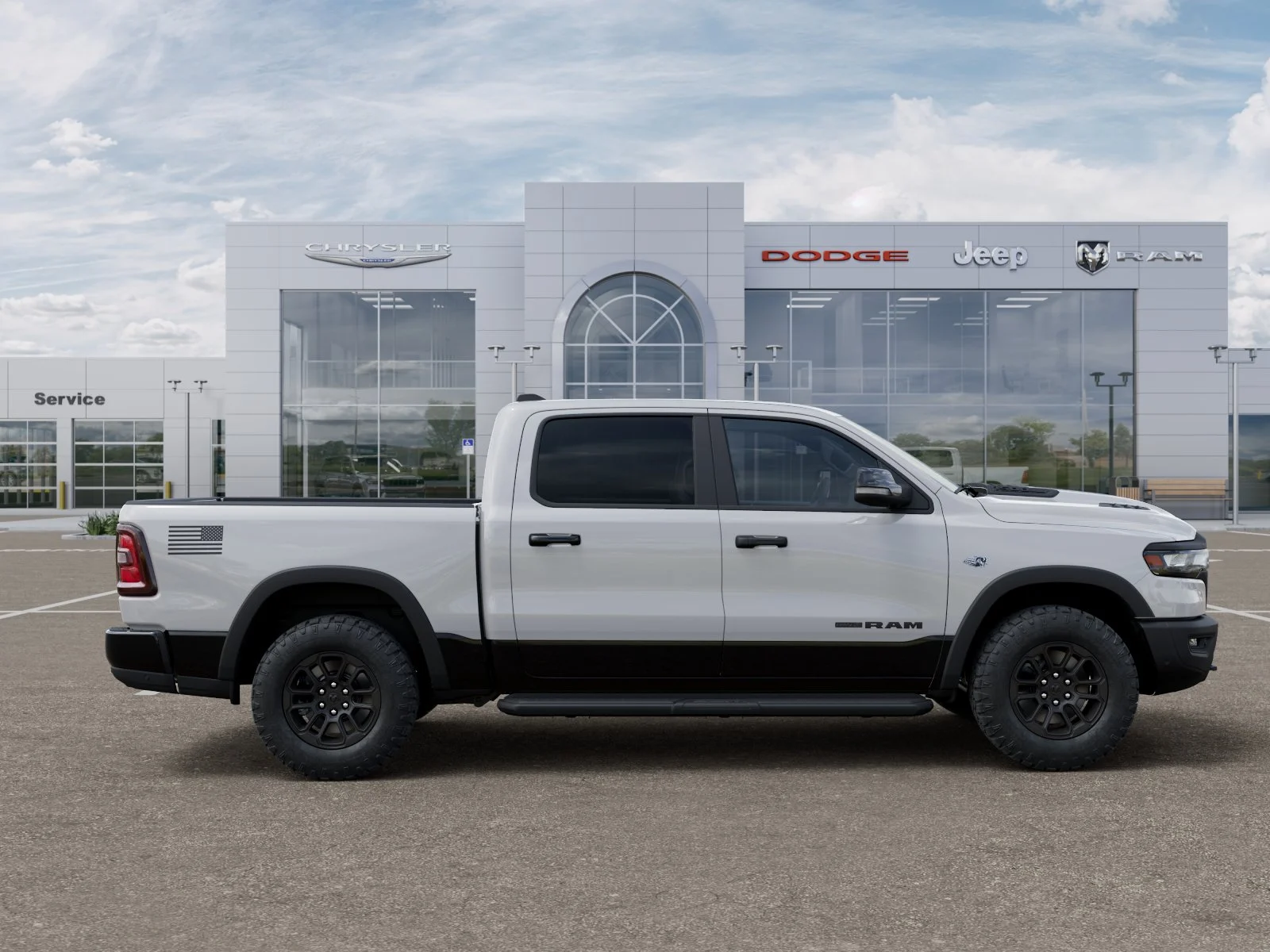 New 2026 Bright White Clear-Coat Exterior Paint RAM Rebel image 57