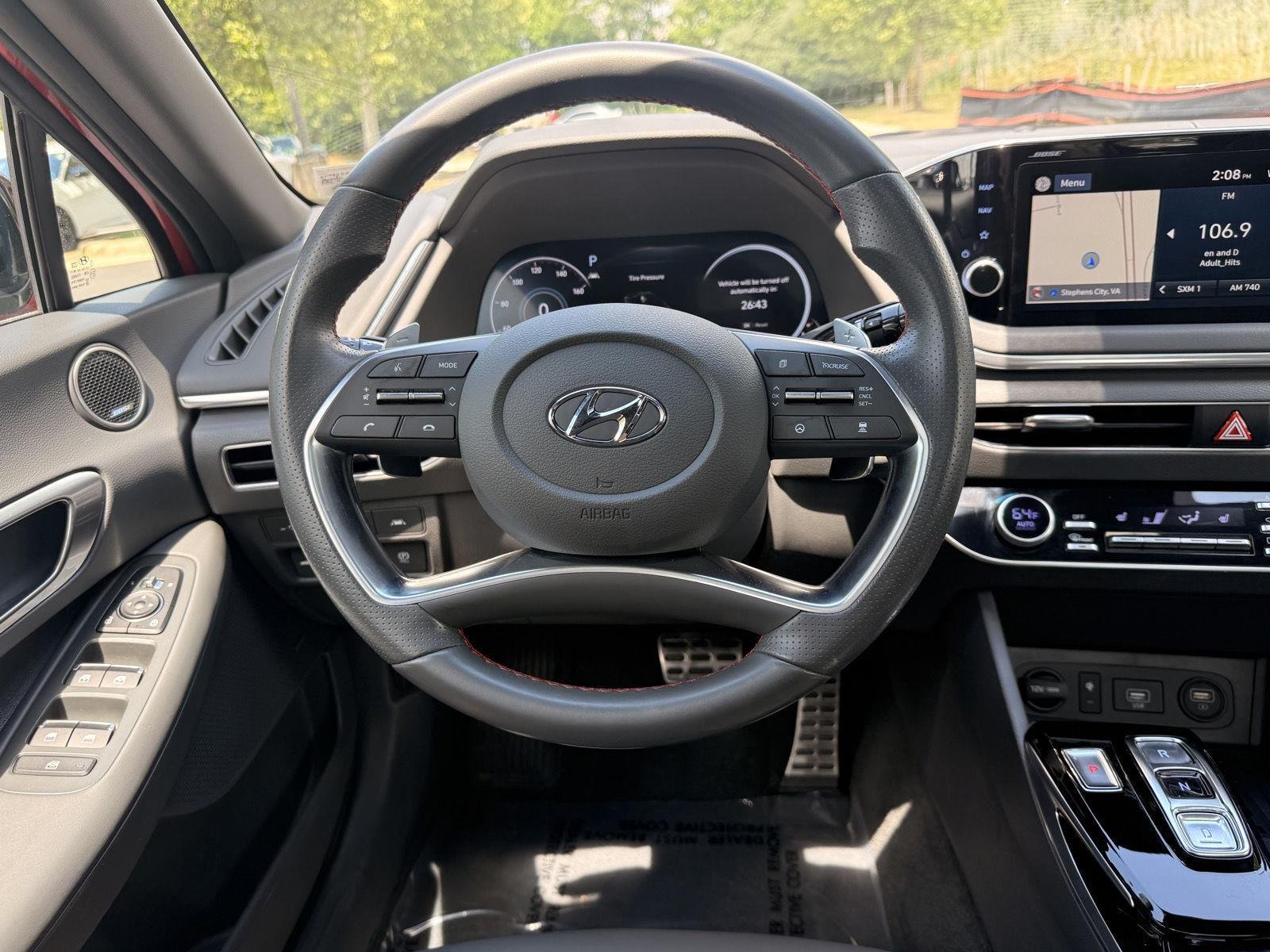 Used 2021 Calypso Red Hyundai SEL Plus image 24