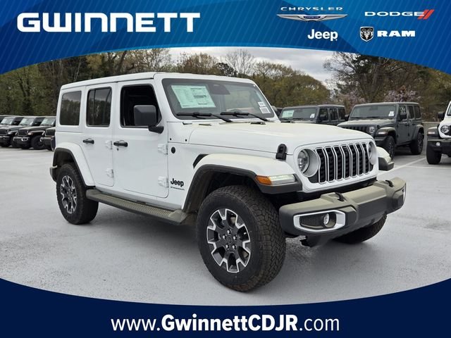 New 2026 Bright White Clear-Coat Exterior Paint Jeep Sahara image 1