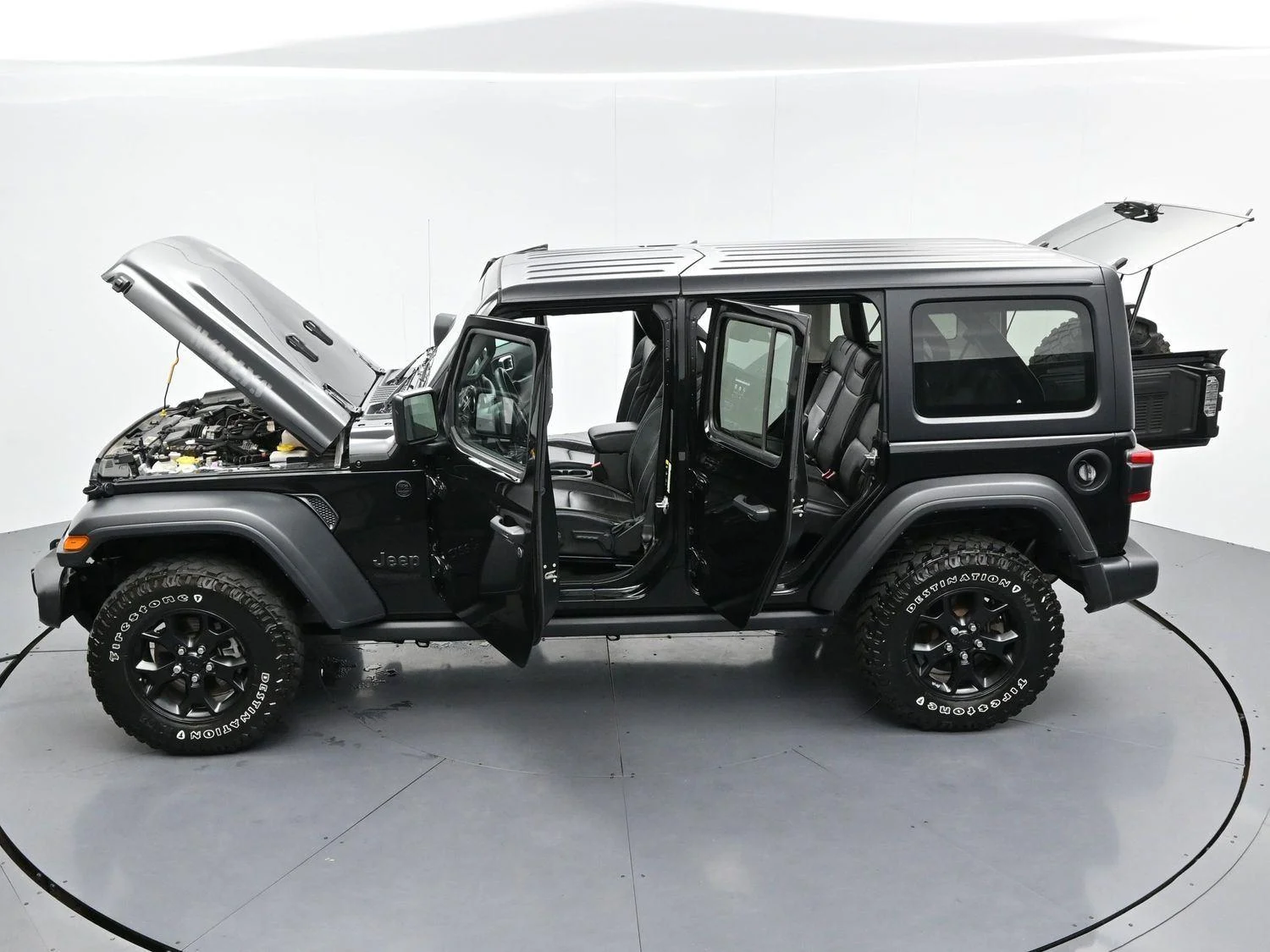 Used 2022 Black Clearcoat Jeep Unlimited Willys image 41