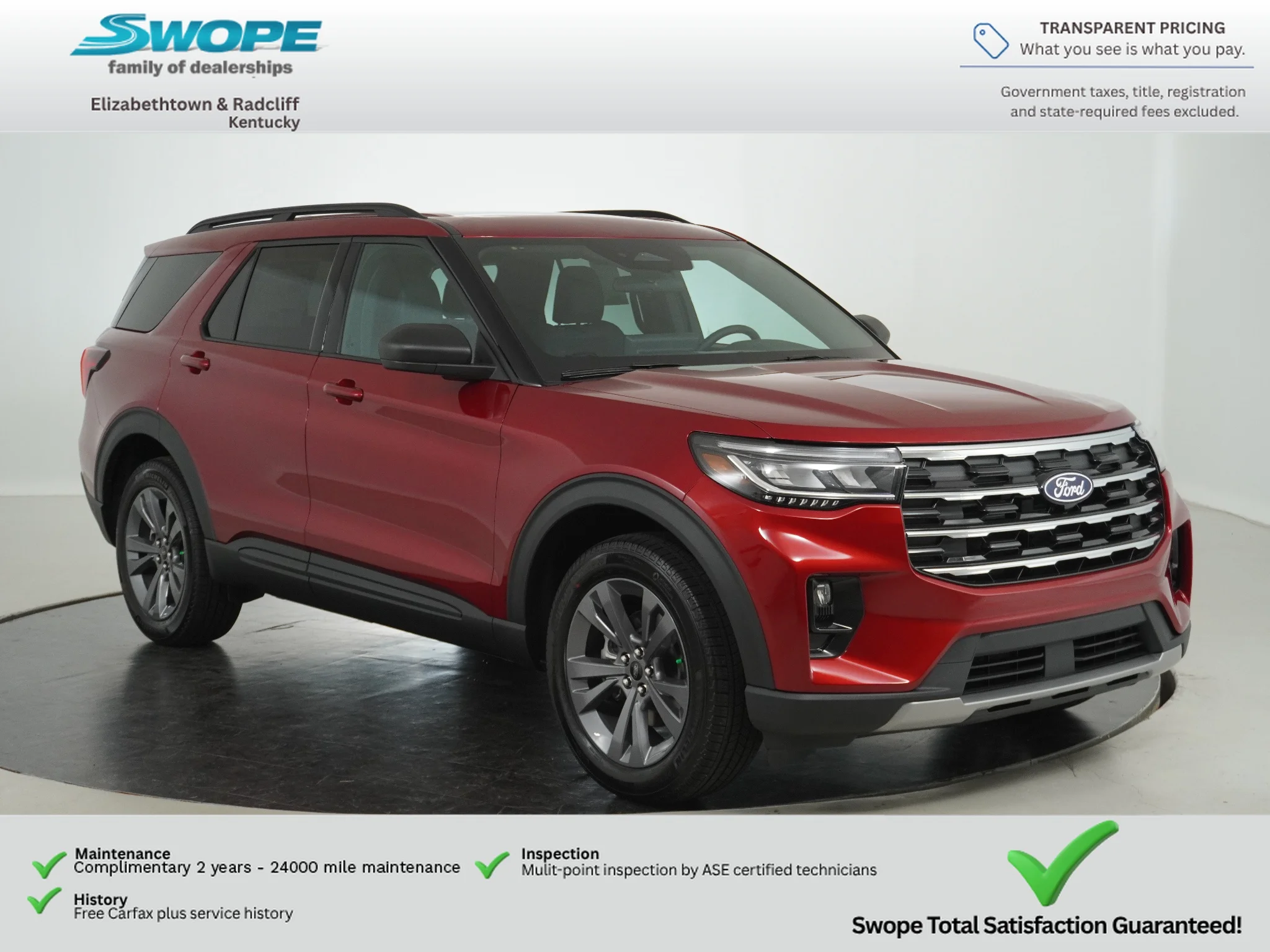 New 2027 Ruby Red Metallic Tinted Clearcoat Ford Active image 1