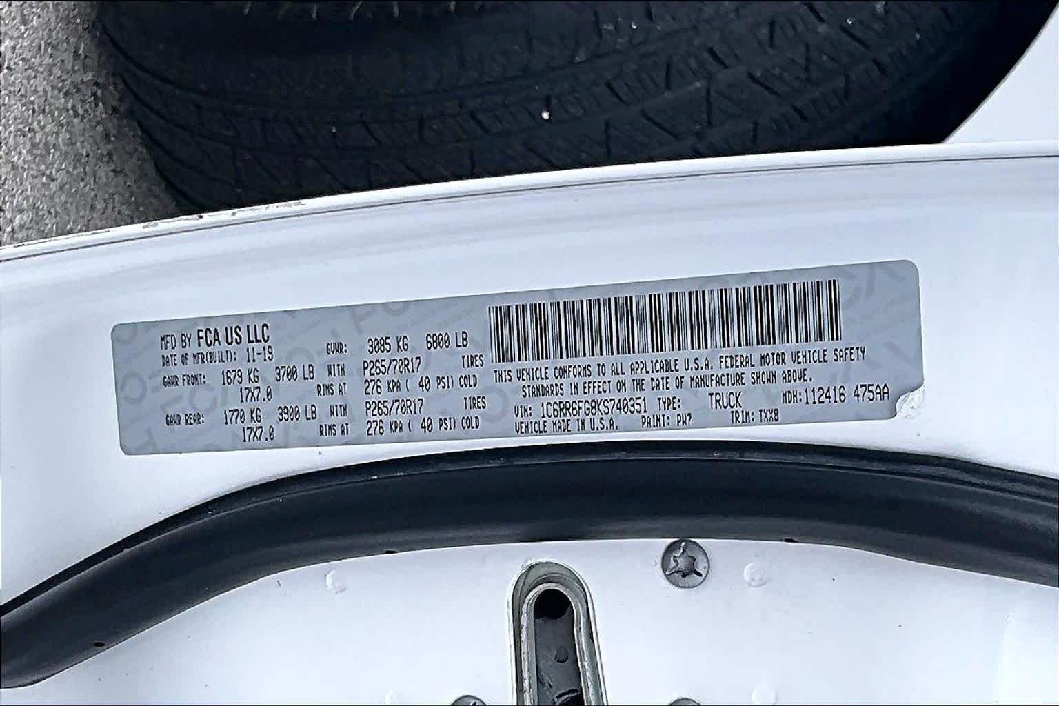 Used 2019 Bright White Clearcoat Ram Tradesman image 34