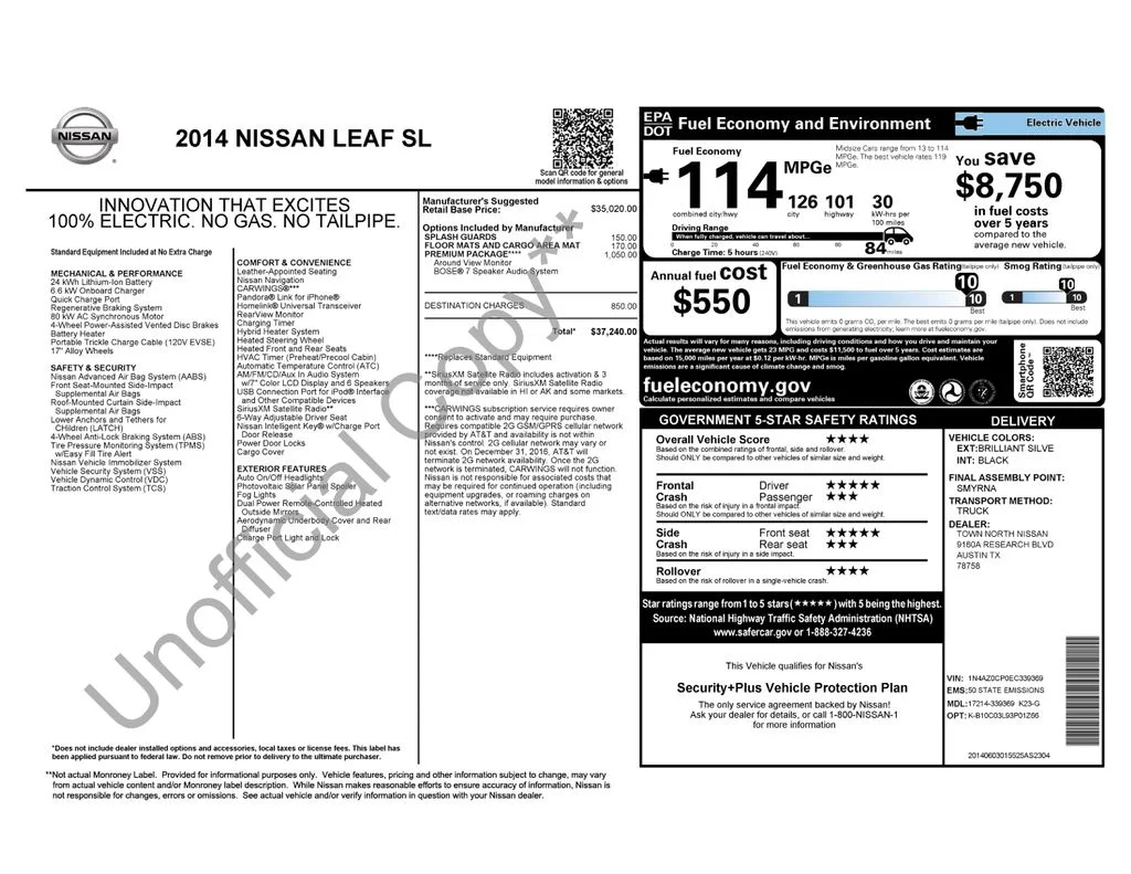 Used 2014 Brilliant Silver Nissan SL image 40