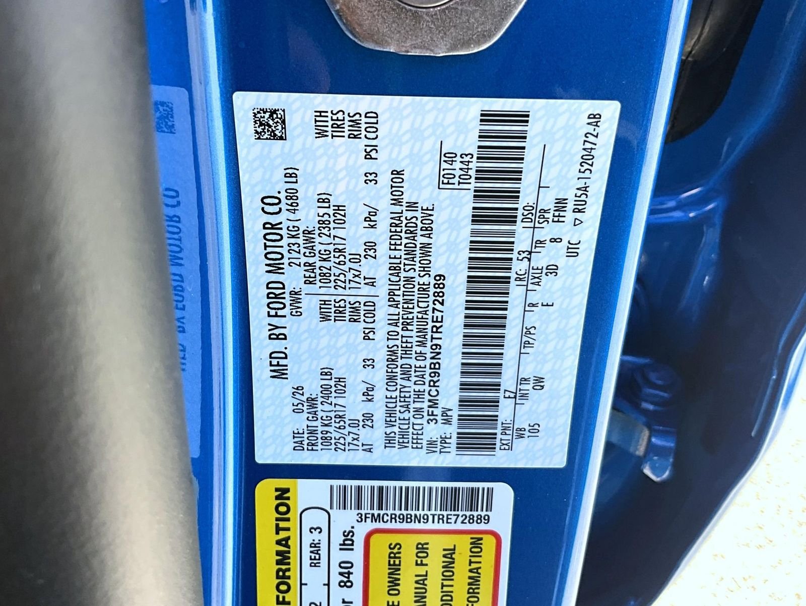 New 2026 Velocity Blue Metallic Ford Big Bend image 26