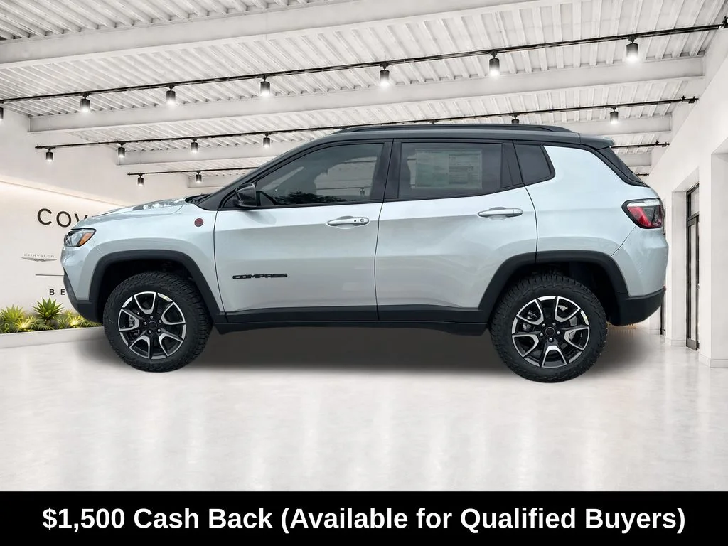 New 2026 Silver Zynith Metallic Clear-Coat Exterior Paint Jeep Trailhawk image 6