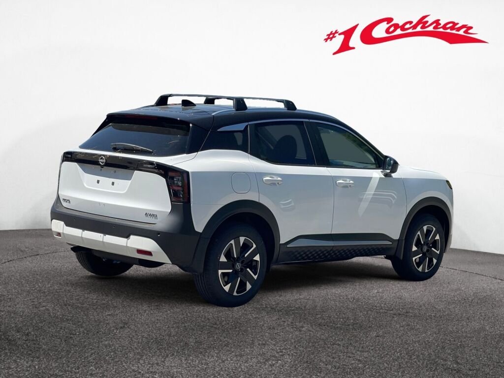 New 2026 Aspen White Tricoat/Super Black Nissan SV image 5