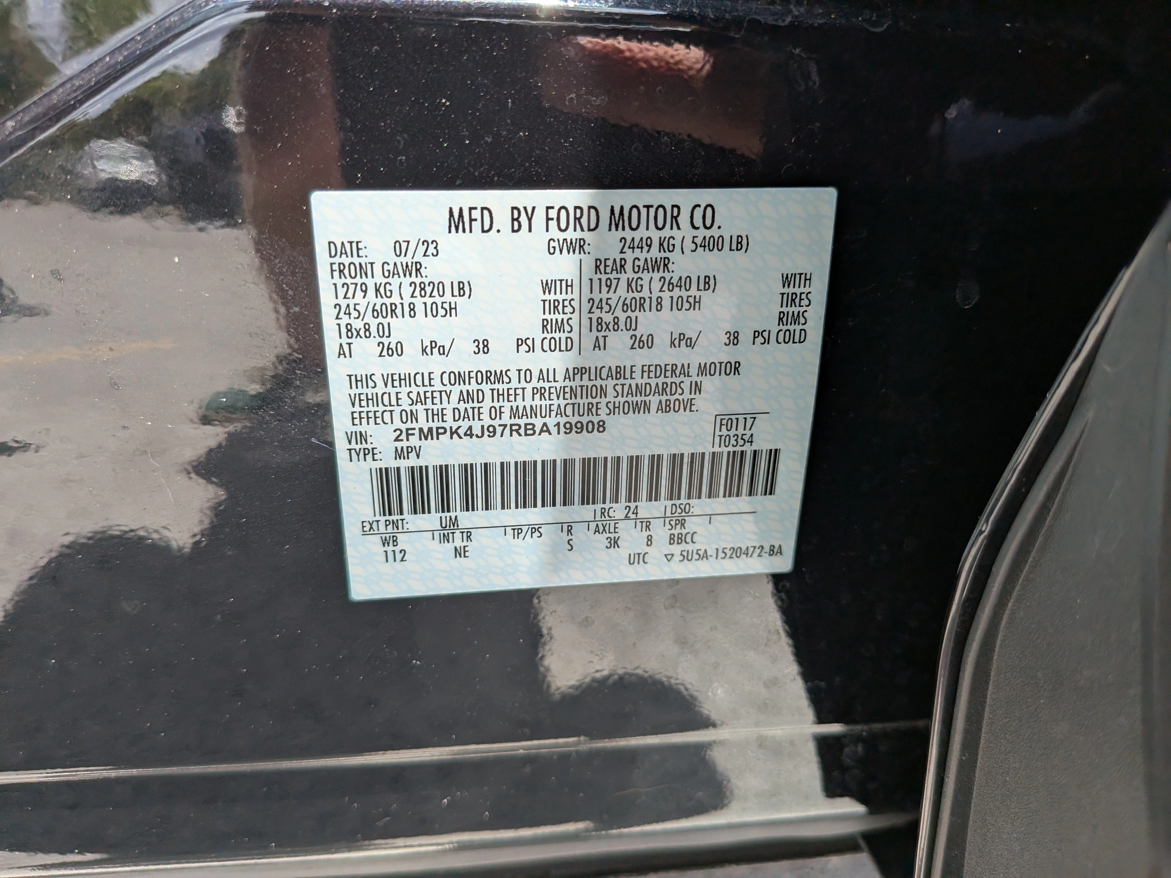 Used 2024 Agate Black Metallic Ford SEL image 41