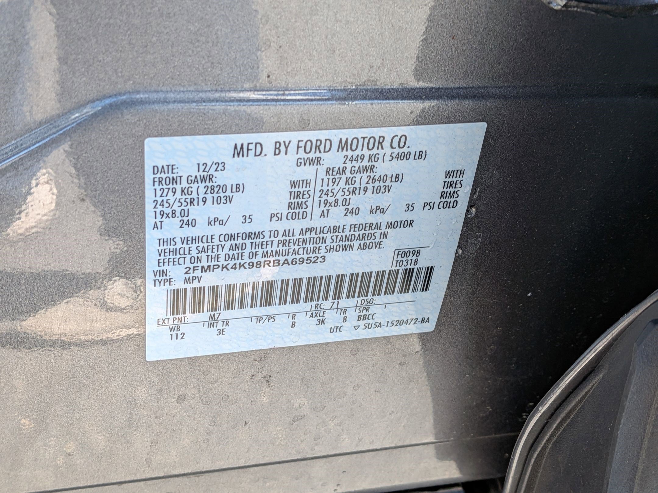 Certified Used 2024 Blue Ford Titanium image 32