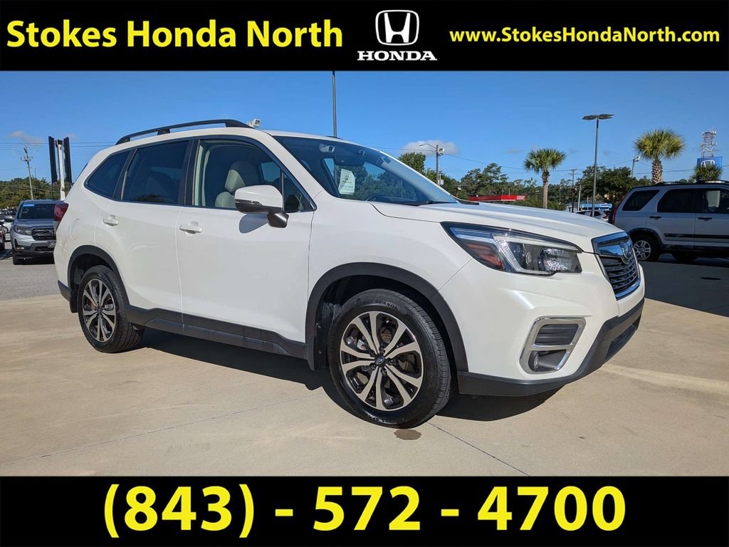 Used 2021 White Subaru Limited image 1