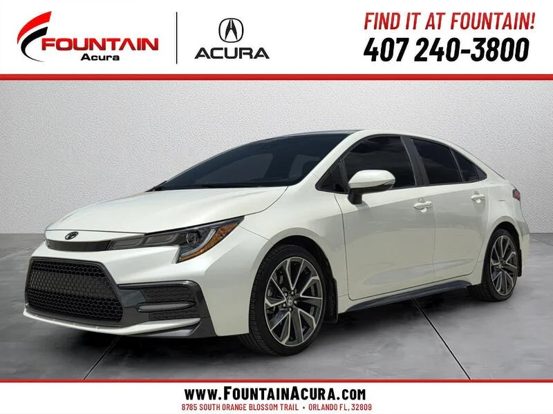Used 2021 Black Sand Pearl TOYOTA XSE CVT image 1