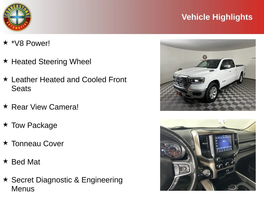 Used 2020 RAM Ram 1500 Pickup Laramie with VIN 1C6SRFDT2LN317010 for sale in Elk River, Minnesota