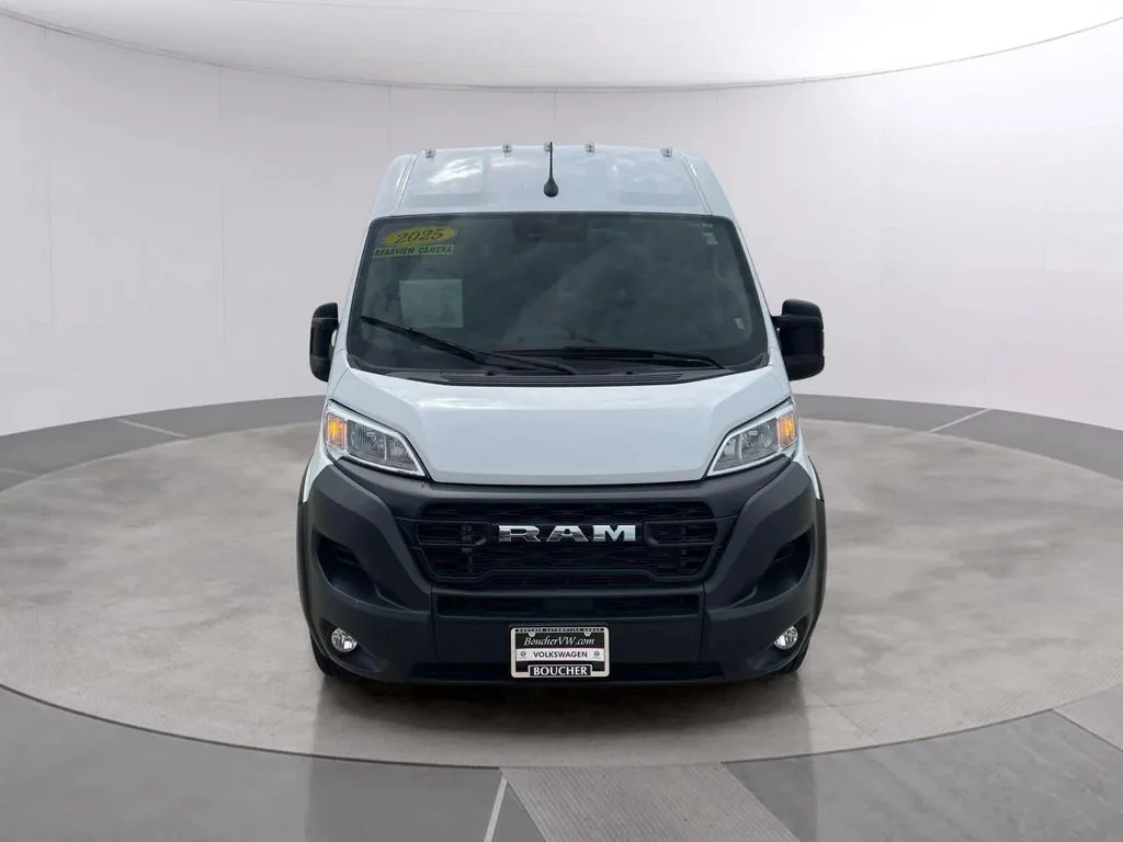 Used 2025 Bright White Clearcoat Ram High Roof image 8