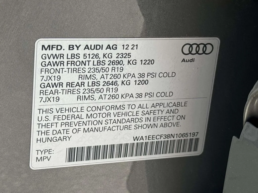 Used 2022 Gray Audi Premium Plus image 30