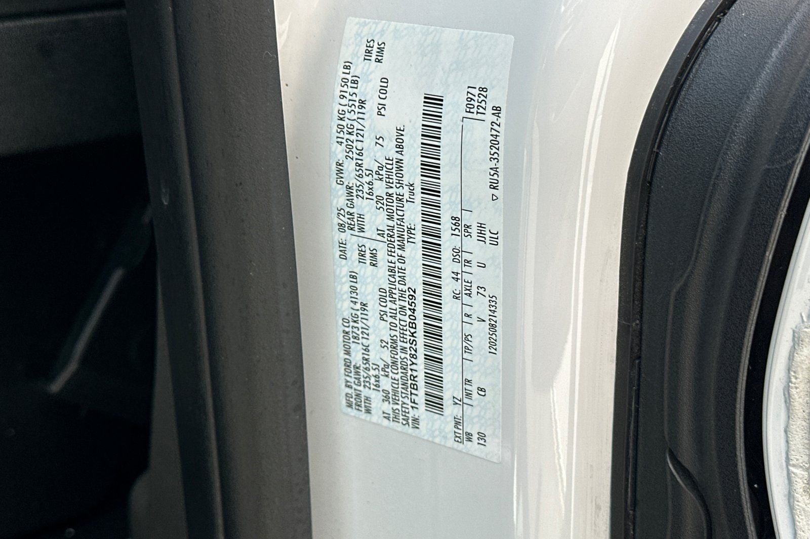 Used 2025 White Ford Base image 32