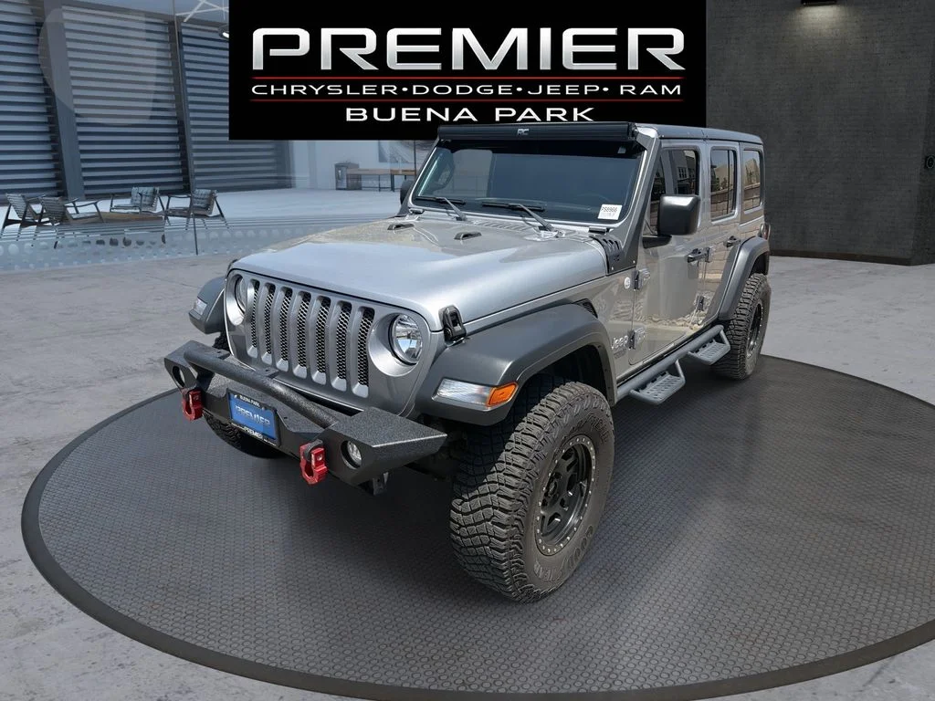 Certified Used 2019 Silver Jeep Unlimited Sport S image 1