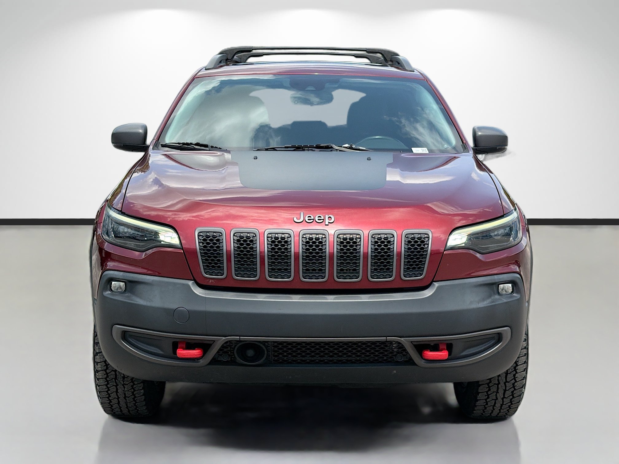 Used 2021 Velvet Red Pearlcoat Jeep Trailhawk image 8