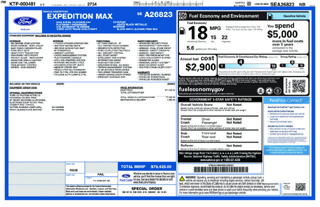 Certified Used 2025 Black Ford Platinum image 31