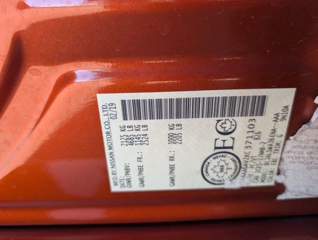 Used 2019 Orange Nissan Platinum image 31