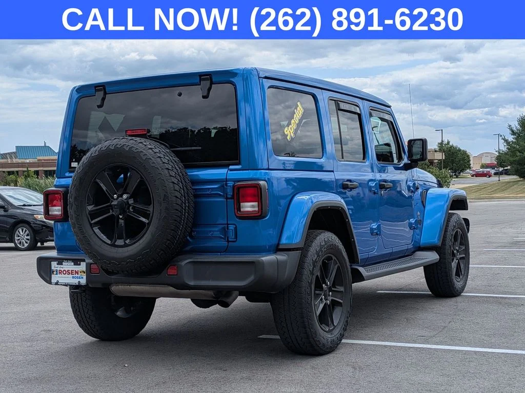 Used 2021 Blue Jeep Unlimited Sahara Altitude image 7