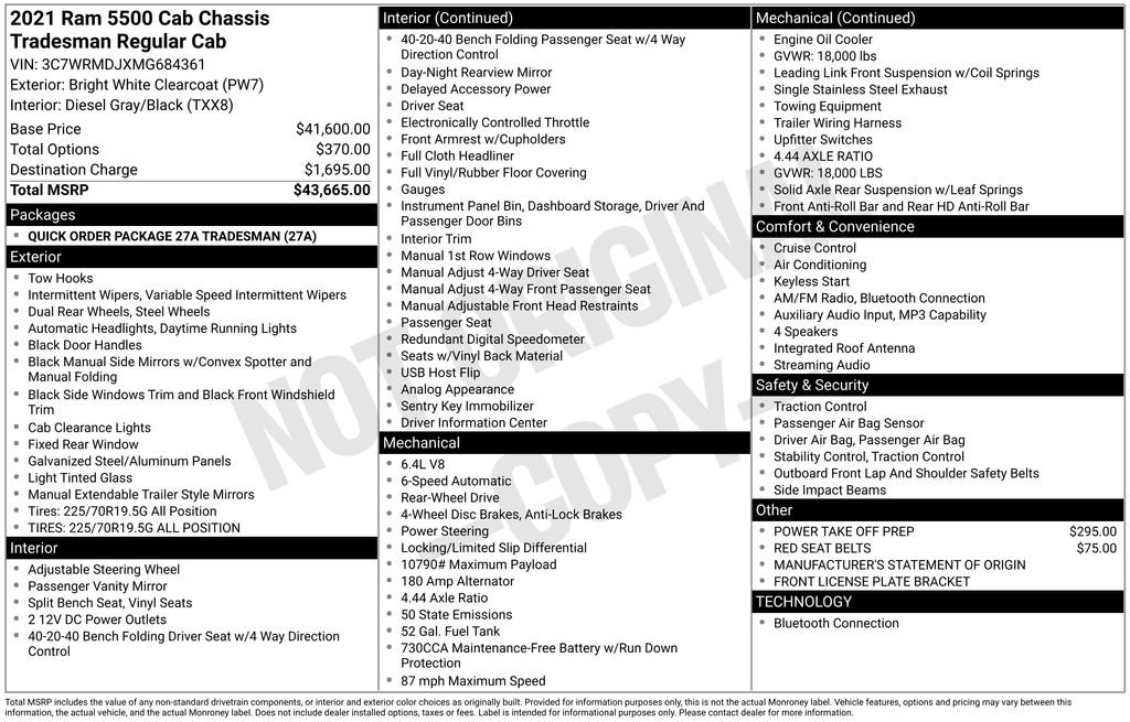 Used 2021 White Ram Tradesman image 6