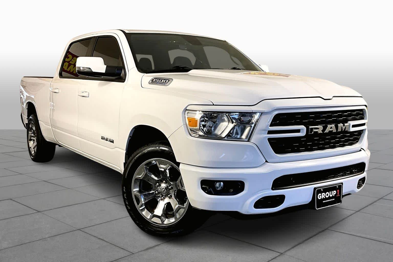 Used 2023 Bright White Clearcoat Ram Big Horn image 3