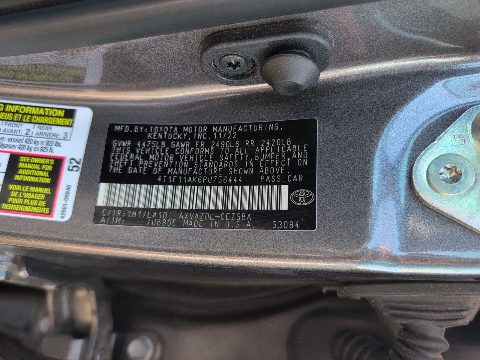 Used 2023 Predawn Gray Mica Toyota XLE image 11