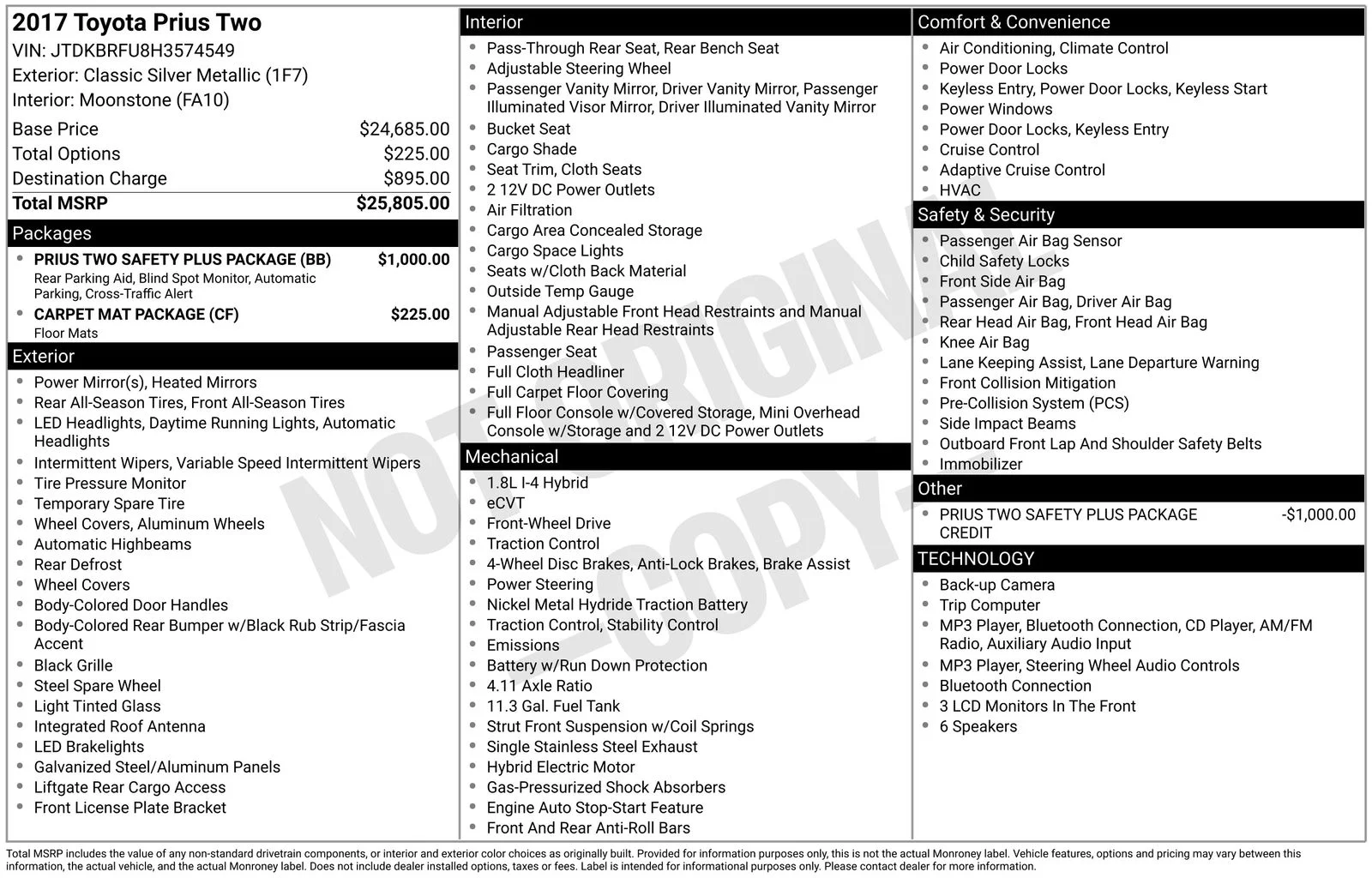 Used 2017 Silver Toyota Two image 10