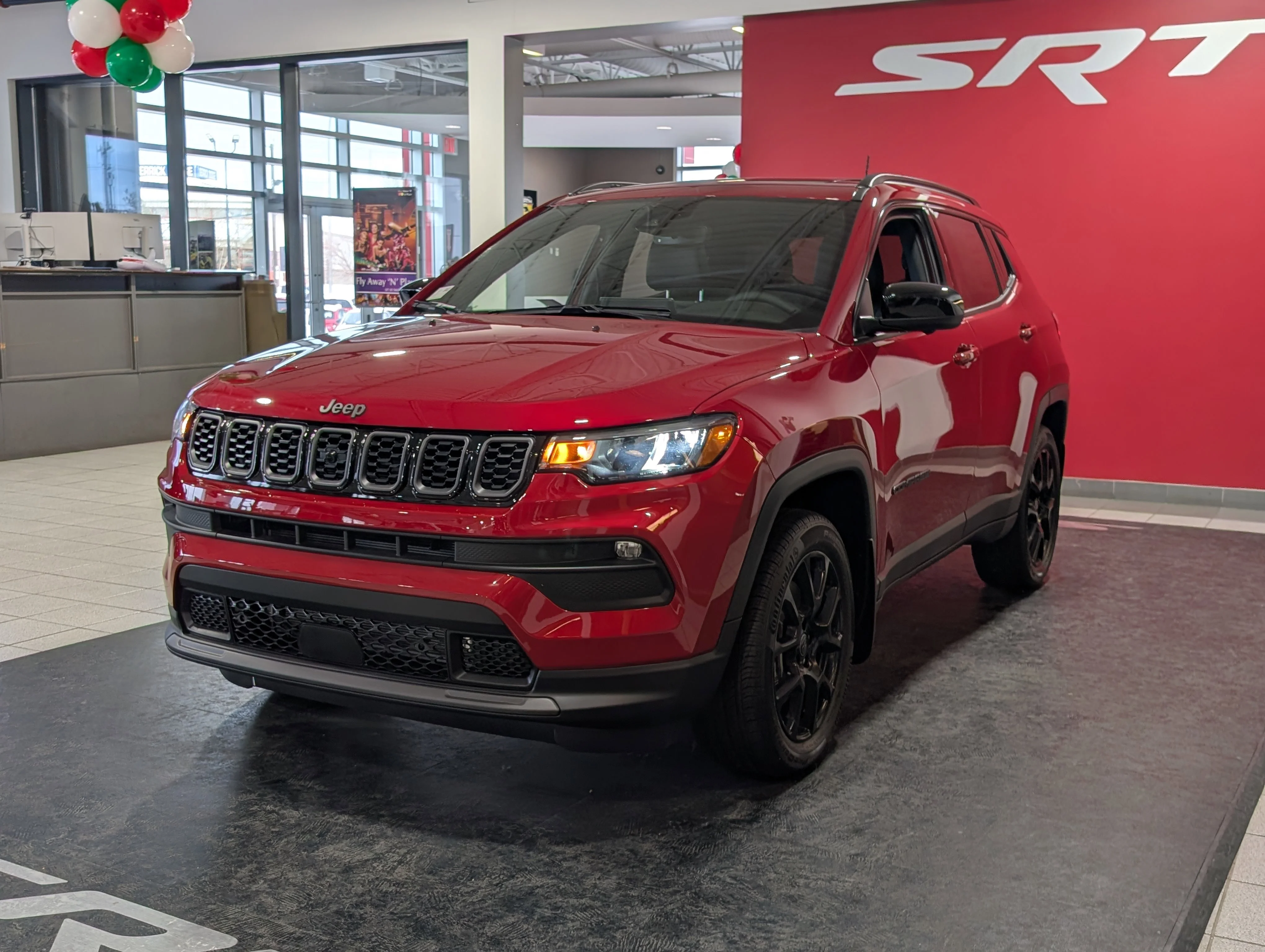 New 2025 Red Hot Pearl Jeep Altitude image 2