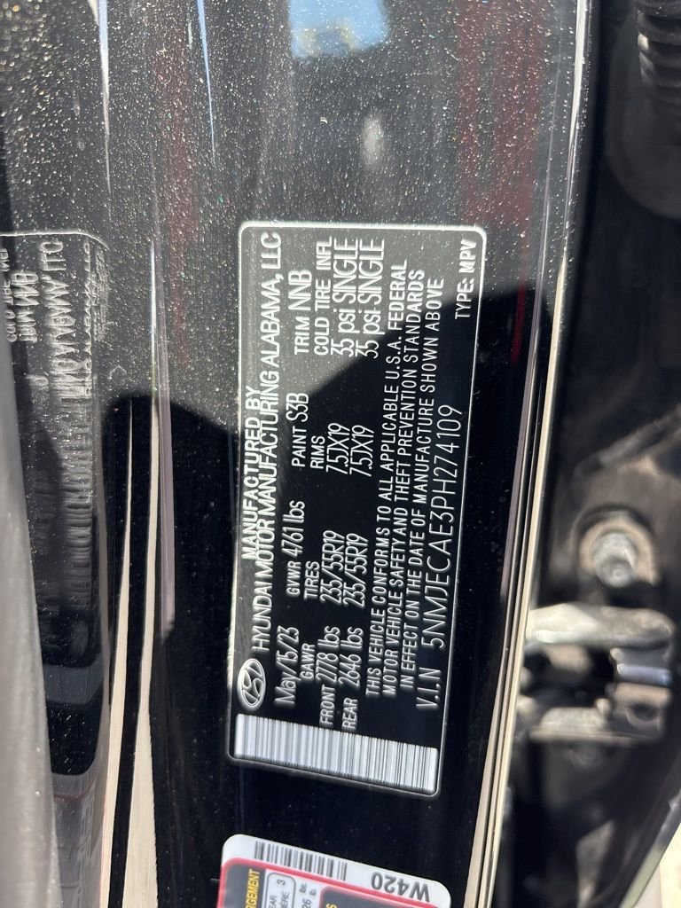 Certified Used 2023 Black Hyundai Limited image 10