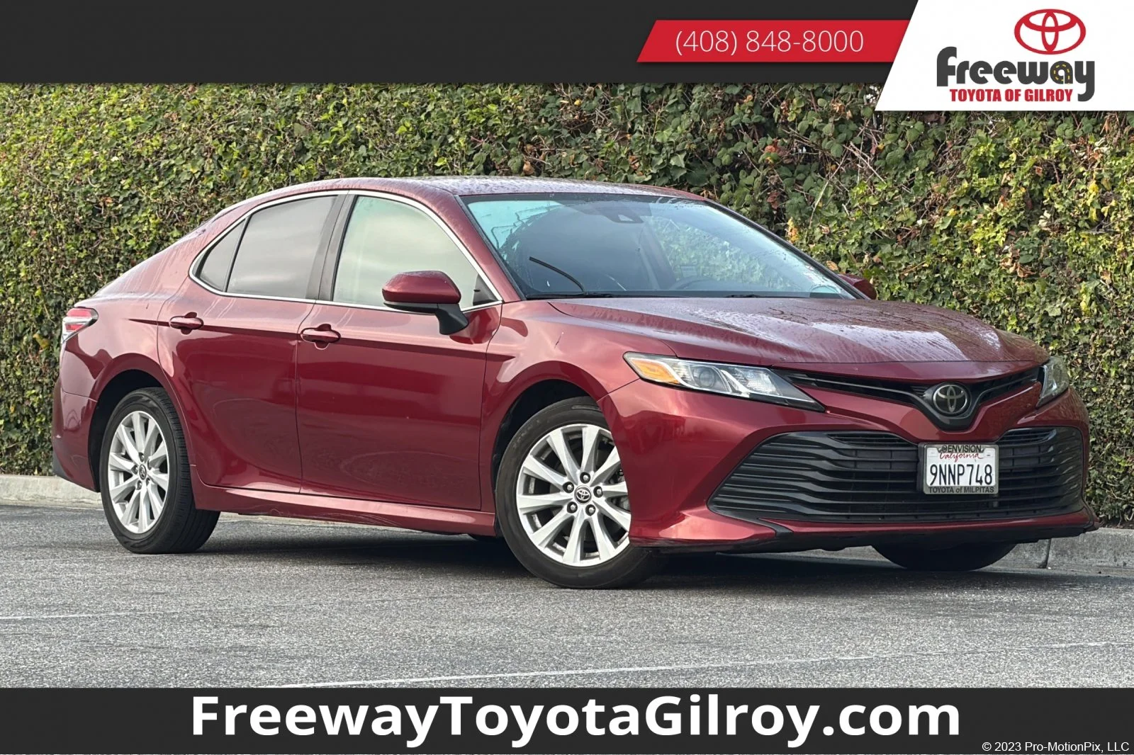Used 2020 Red Toyota LE image 1