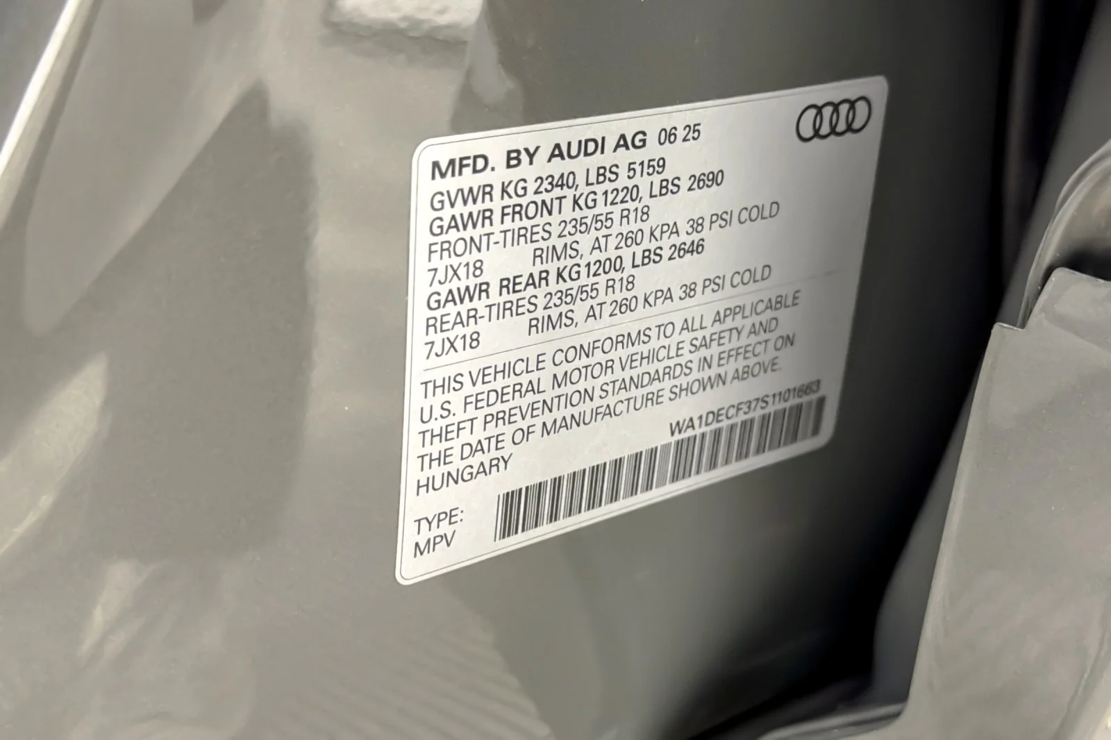 Used 2025 Chronos Gray Metallic Audi S line Premium 45 TFSI quattro image 27