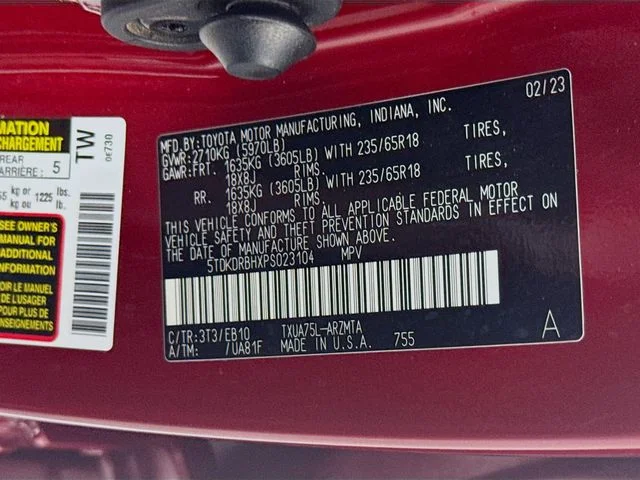 Used 2023 Red Toyota XLE image 33