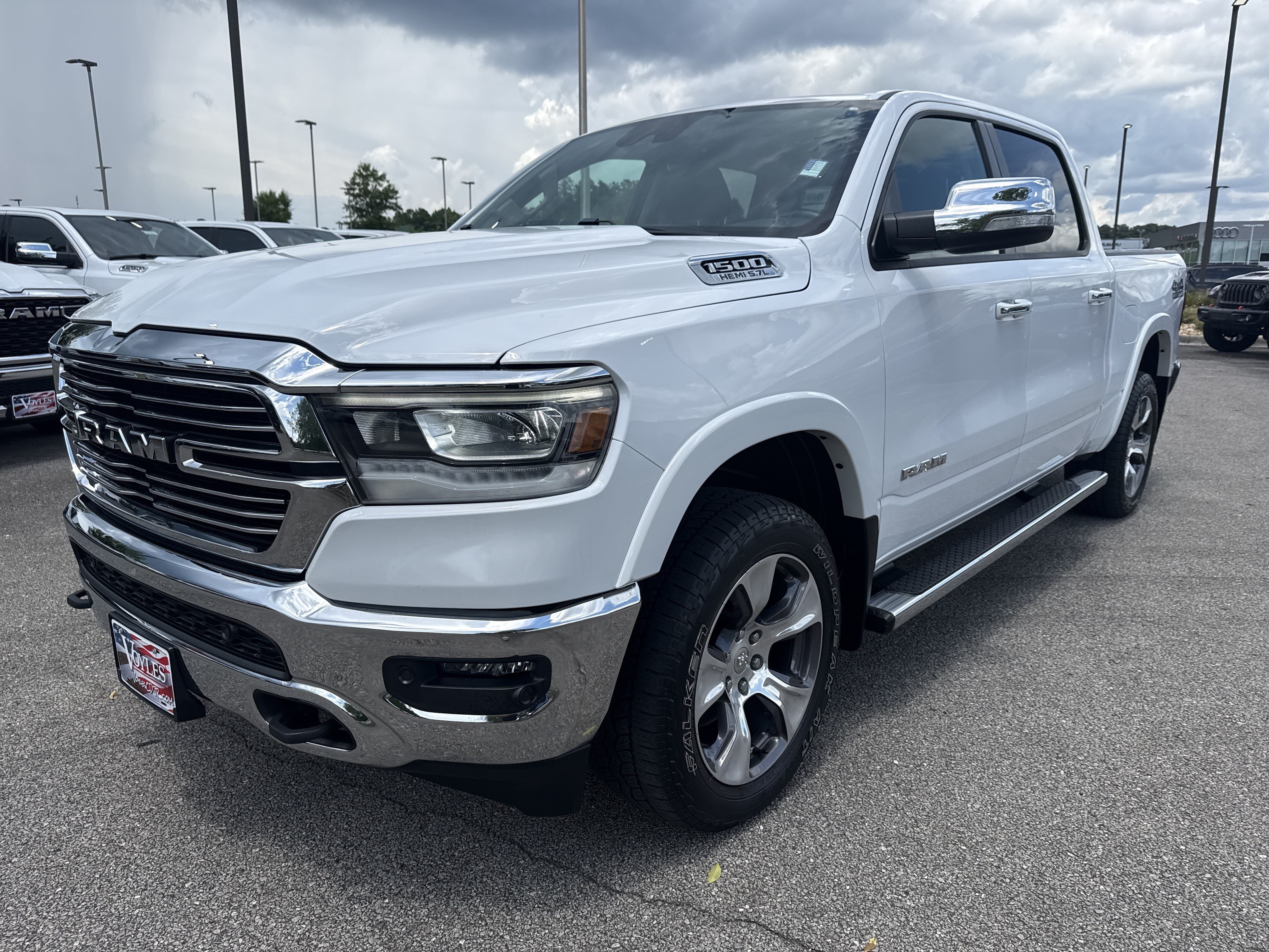 Used 2021 Bright White Clearcoat Ram Laramie image 3