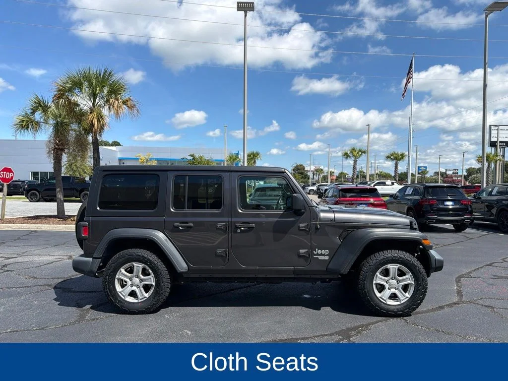 Used 2020 Granite Crystal Clearcoat Metallic Jeep Unlimited Sport S image 2