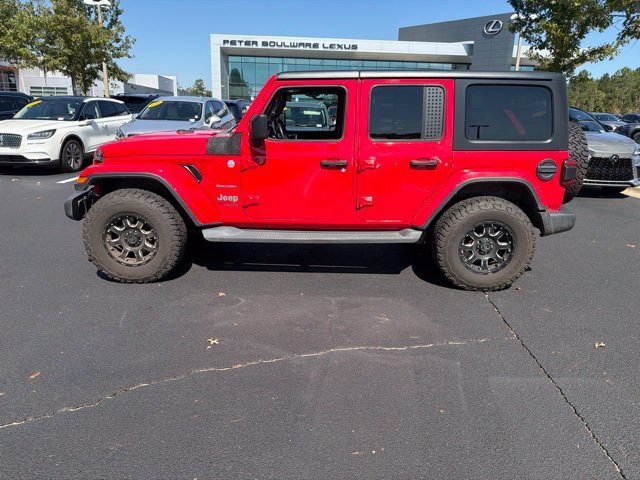 Used 2019 Red Jeep Unlimited Sahara image 3