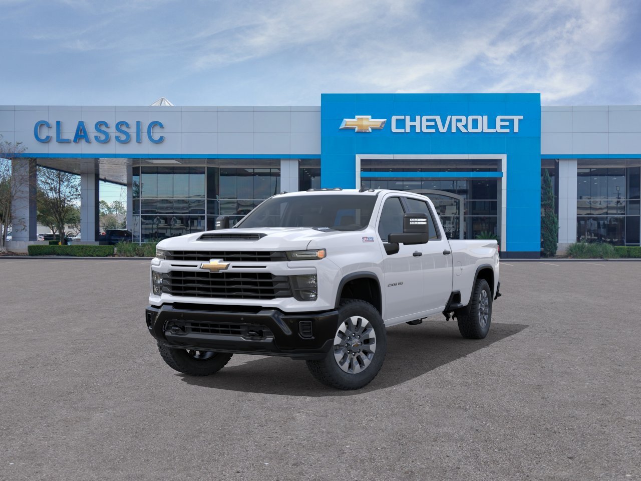 2026 Chevrolet Silverado 2500 HD Custom White at Classic Elite Chevrolet Sugar Land