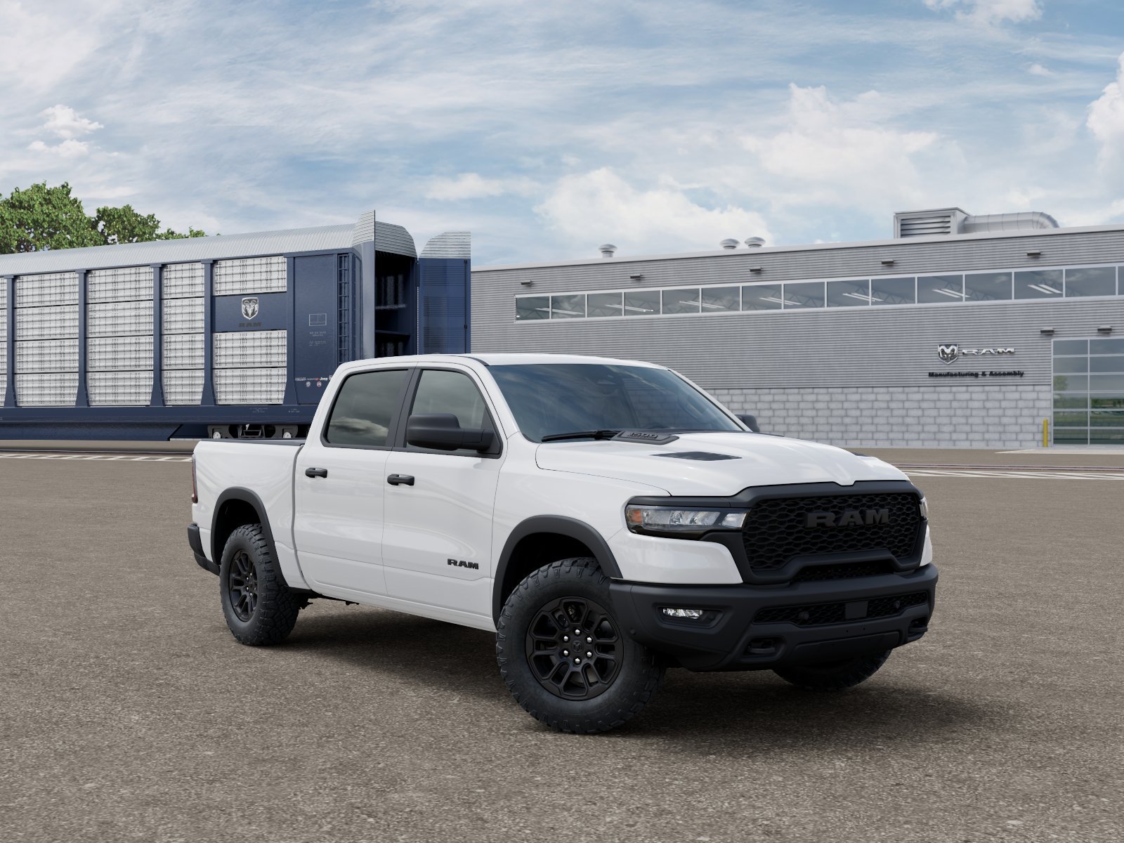 New 2027 Bright White Clear-Coat Exterior Paint RAM REBEL image 5