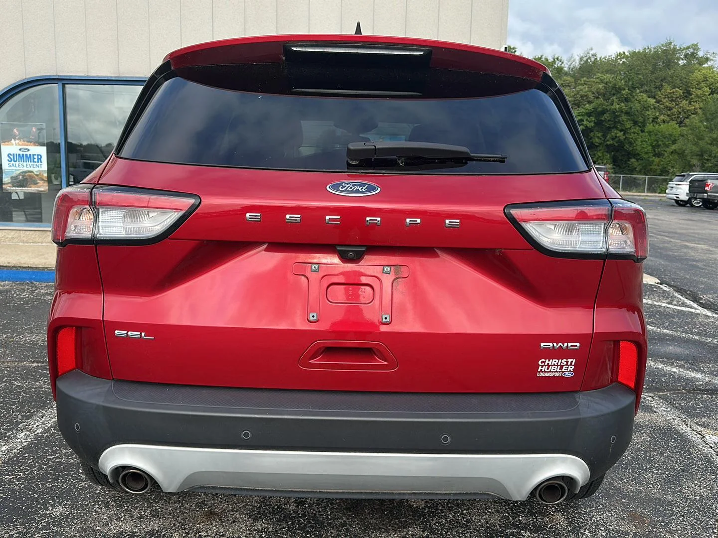 Used 2021 Rapid Red Metallic Tinted Clearcoat Ford SEL image 6