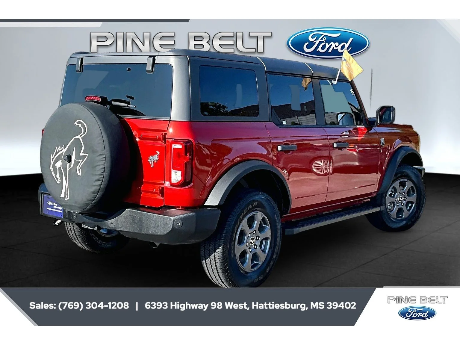 Used 2024 Hot Pepper Red Metallic Tinted Clearcoat Ford Big Bend image 11
