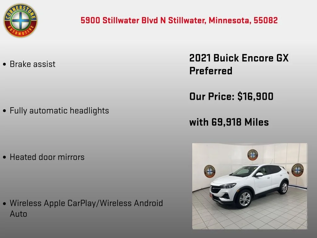 Used 2021 White Buick Preferred image 10
