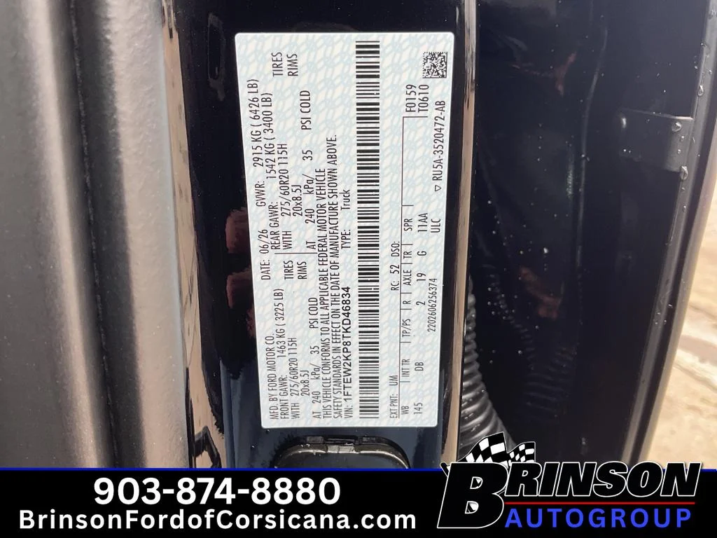 New 2026 Agate Black Metallic Ford STX image 16