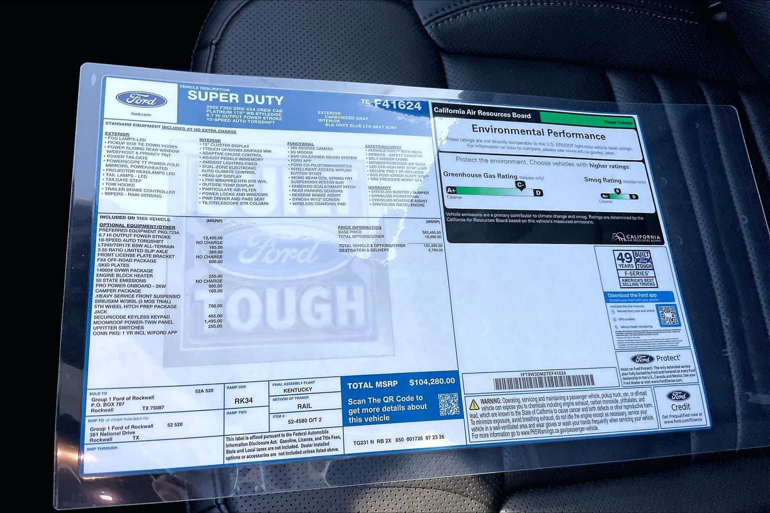 New 2026 Carbonized Gray Metallic Ford F-350® Platinum® image 19