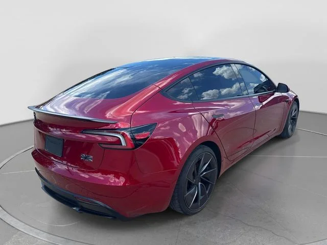 Used 2025 Ultra Red Tesla Performance image 6